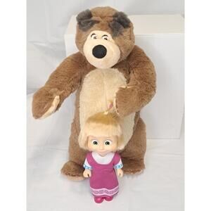 Masha And The Bear-  10 In Bear 5in Doll T111